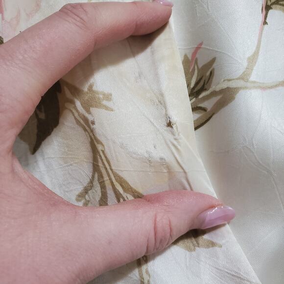 Gunne Sax Dress Large Prairie Satin Lace Collar Romantic Whimsy Cottagecore 70s - Picture 11 of 14